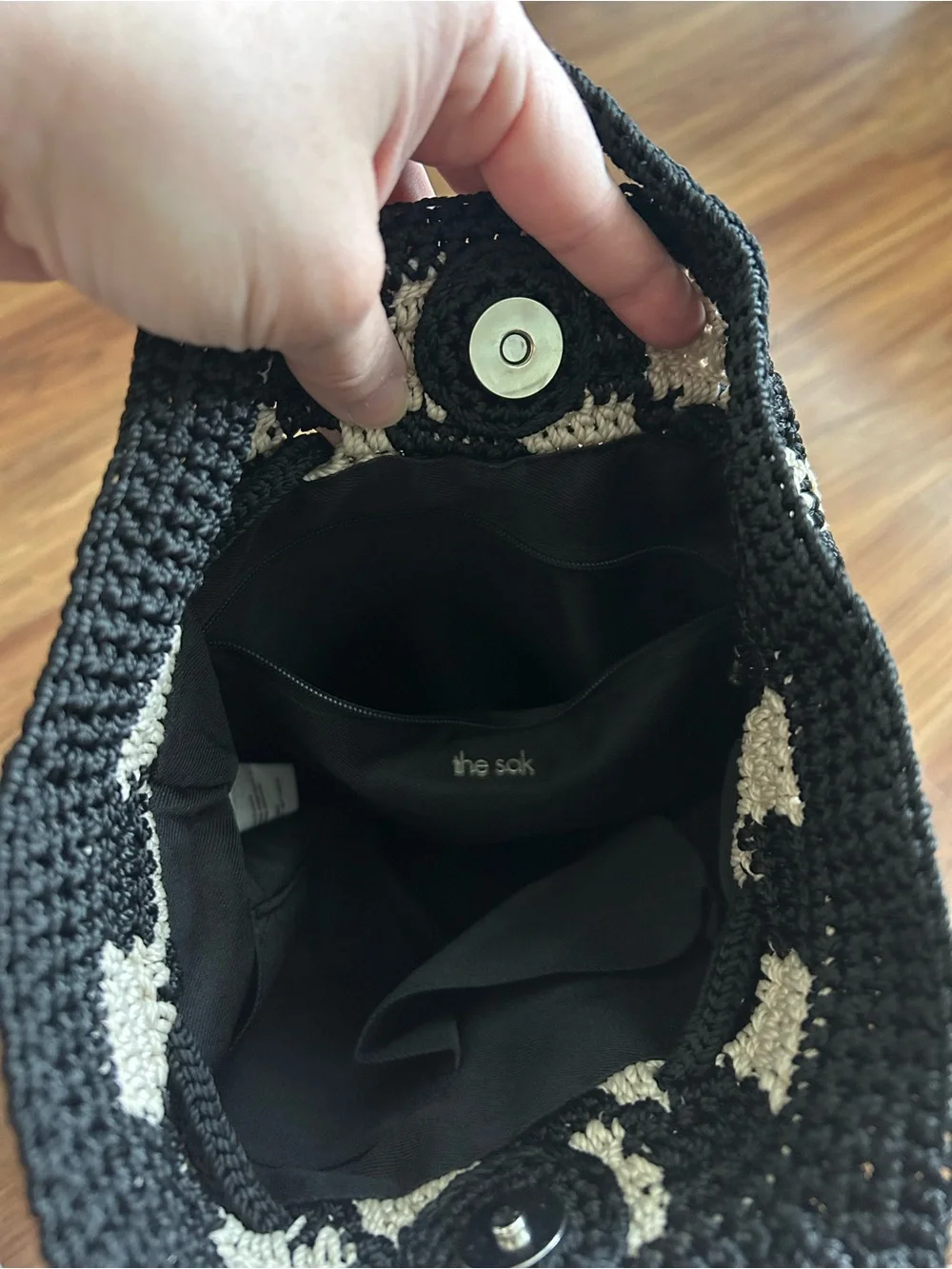 The Sak Checkered Bucket Backpack